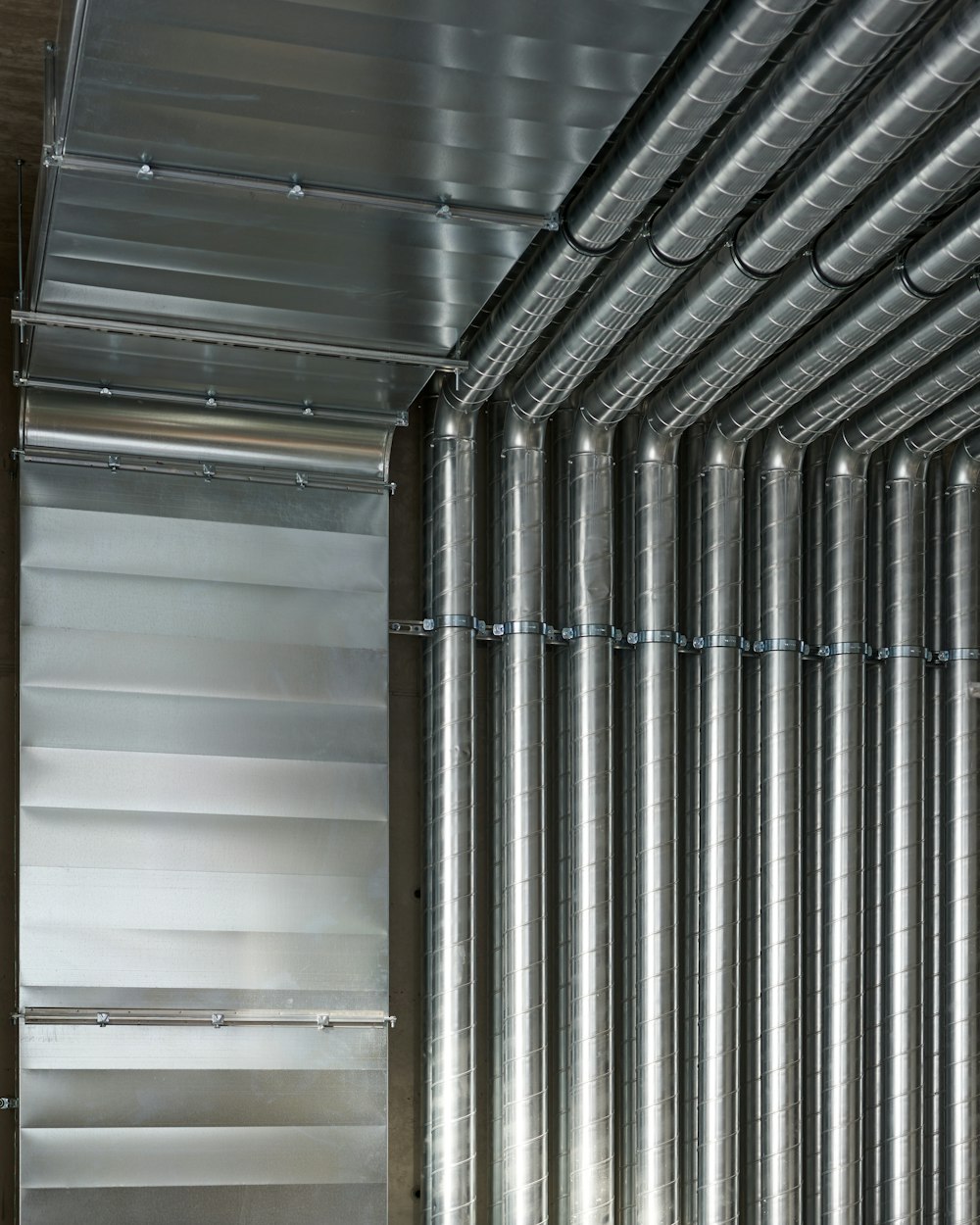 Nymonterade spirokanaler i ventilationsschakt